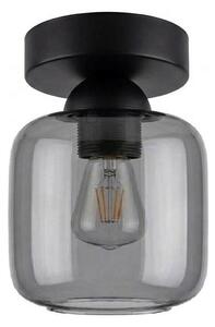 BRILAGI - LED Stropní svítidlo R GLASS 1xE27/60W/230V pr. 14 cm černá/kouř šedá