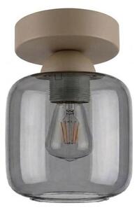 BRILAGI - LED Stropní svítidlo R GLASS 1xE27/60W/230V pr. 14 cm béžová/kouř šedá