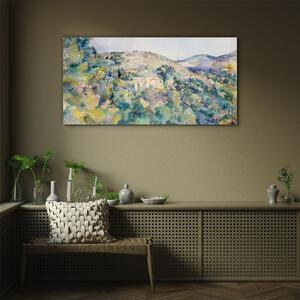 Obraz na skle Obraz na skle Mountain výhled malování