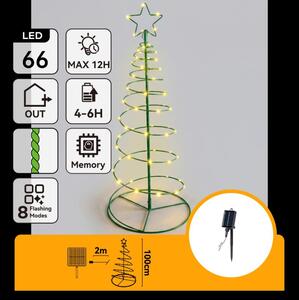 Aigostar - LED Solární vánoční dekorace LED/0,59W/3,7V 100 cm IP65 teplá bílá