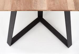 Jídelní stůl ENRIGUE, 180x76x90, rustikální ořech/černá
