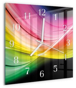Skleněné hodiny Abstraktní čáry zskb-30x30-00081302
