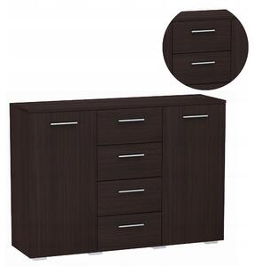 Komoda Matkam 120 x 35 x 84,5 cm wenge matná
