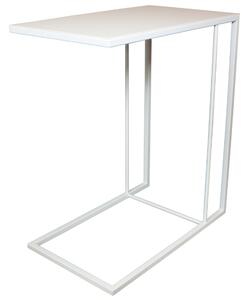 Take Me Home Bílý kovový odkládací stolek Felix 50 x 30 cm