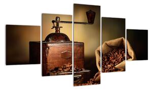 Obraz kávového mlýnku (125x70cm)