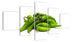 Zelené papričky - obraz (125x70cm)