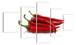 Chilli papričky, obrazy (125x70cm)