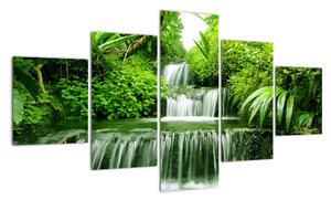Vodopád v přírodě, obraz (125x70cm)
