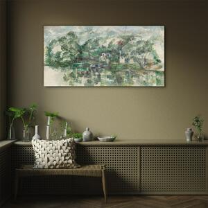 Obraz na skle Obraz na skle Na vodě Edge Cézanne