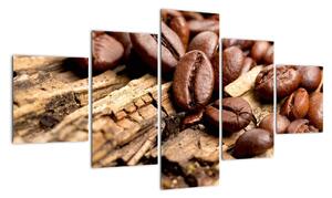 Kávové zrna, obrazy (125x70cm)