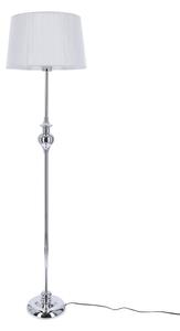 Stojací lampa GILLENIA 1xE27/60W/230V stříbrná
