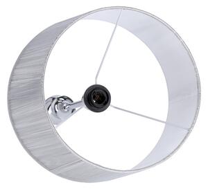 Stojací lampa GILLENIA 1xE27/60W/230V stříbrná