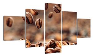 Kávová zrna, obrazy (125x70cm)