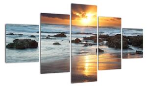Západ slunce u moře, obraz (125x70cm)