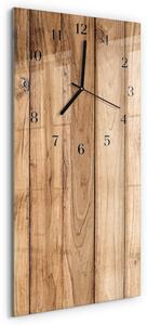Skleněné hodiny vertikální Dřevo zsppc-30x60-00183012