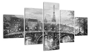Obraz Paříže na stěnu (125x70cm)