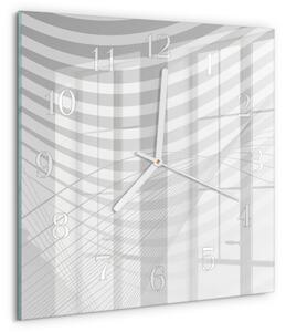 Skleněné hodiny Abstraktní čáry zskb-30x30-00081088