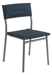Venkovní jídelní židle Lafuma ORON Modrá Bleu Encre BeComfort Šedá Titan Bez područek