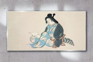 Obraz na skle Obraz na skle Asijské ženy Kimono