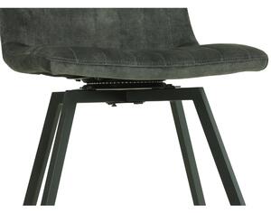 Jídelní židle THEDA S šedozelená