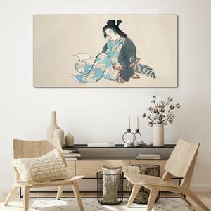 Obraz na skle Obraz na skle Asijské ženy Kimono
