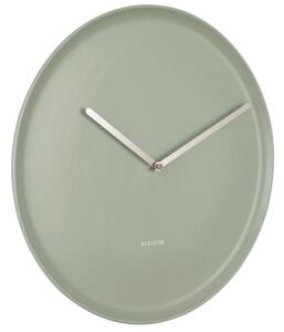 Time for home Mátově zelené kulaté nástěnné hodiny Ola 35 cm