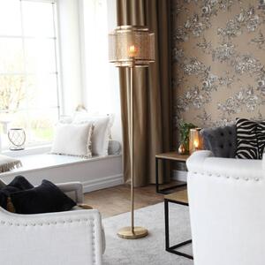 By Rydéns Stojací lampa Hermine, mosaz, Mosaz / zlato, Obývací pokoj / jídelna, kov, Marocký