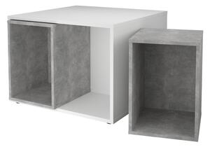 Konferenční stolek JOKER 1 beton/bílá
