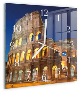 Skleněné hodiny Koloseum zskb-30x30-00086582