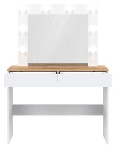 Toaletní stolek ERNIE RM16 bílá/dub evoke