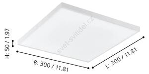 Eglo 900057 - LED RGBW Stmívatelné stropní svítidlo TURCONA-Z LED/16W/230V EG900057
