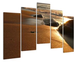 Obraz písečné pláže (125x90cm)