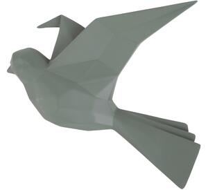 Time for home Zelená nástěnná dekorace Origami Bird S