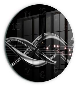 Skleněné nástěnné hodiny Abstrakce zsoc-fi30-00057383