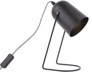 Time for home Černá matná kovová stolní lampa Riley 30 cm