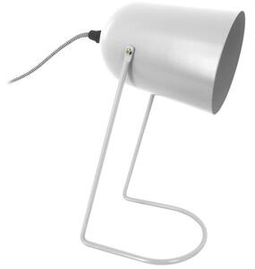 Present time Bílá matná kovová stolní lampa Riley 30 cm