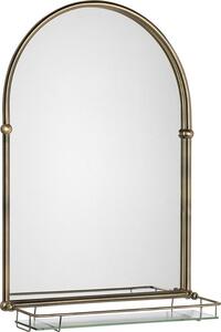SAPHO TIGA retro zrcadlo s policí 48x67cm, bronz HZ206