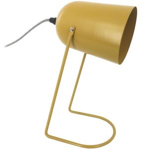 Time for home Hořčicově žlutá matná kovová stolní lampa Riley 30 cm