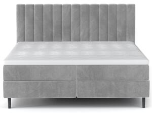 Postel s matrací WINDA světle šedá, 180x200 cm