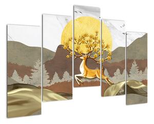 Abstraktní obraz - strom (125x90cm)