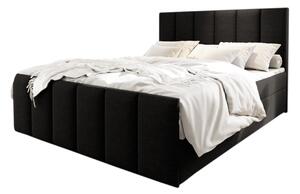 Čalouněná postel boxspring MAGO + topper, 180x200, sawana 14