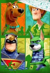 Dětské povlečení Scooby Doo Zelená Čtyřka