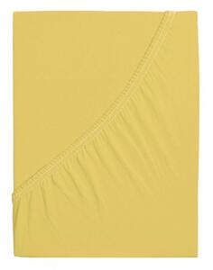 Vesna | Prostěradlo Jersey žluté 90x200 cm