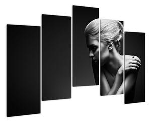 Černobílý obraz ženy (125x90cm)