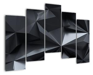 Černobílý obraz - abstrakce (125x90cm)
