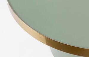 Zelený kovový konferenční stolek ZUIVER GLAM 60 cm