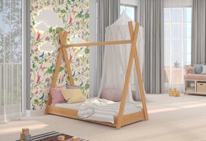 Dětská postel RENE, 80x160, bílá