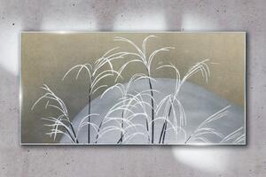 Obraz na skle Obraz na skle Abstrakce rostlinný sníh \ t