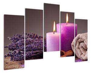 Obraz - Relax, svíčky (125x90cm)