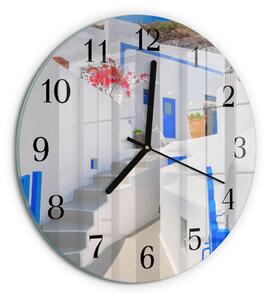 Skleněné nástěnné hodiny Santorini zsoc-fi30-00176475